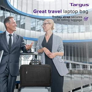 Targus Laptop Bag for Laptops up to 15.6-Inches, Computer Bags for Women Men, Microsoft Apple Lenovo Dell and HP Laptop Case, Shoulder Bag for Men/Women, Computer Messenger Bag, Black (TBT935GL)