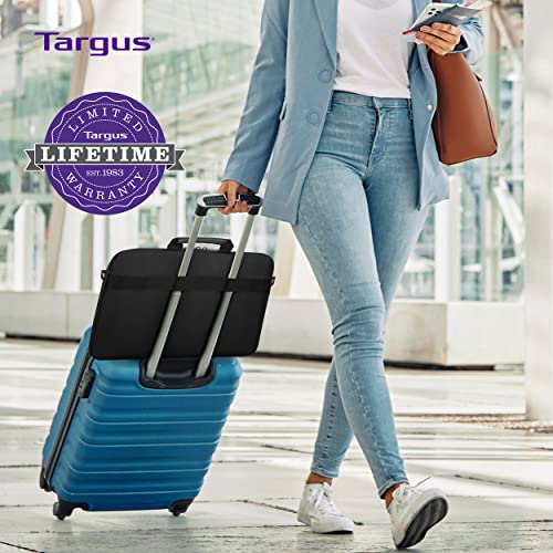 Targus Laptop Bag for Laptops up to 15.6-Inches, Computer Bags for Women Men, Microsoft Apple Lenovo Dell and HP Laptop Case, Shoulder Bag for Men/Women, Computer Messenger Bag, Black (TBT935GL)