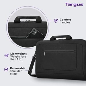 Targus Laptop Bag for Laptops up to 15.6-Inches, Computer Bags for Women Men, Microsoft Apple Lenovo Dell and HP Laptop Case, Shoulder Bag for Men/Women, Computer Messenger Bag, Black (TBT935GL)