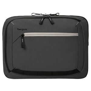 targus city fusion convertible sling messenger bag for 13-14-inch laptops, macbook air microsoft dell chromebook lenovo and hp laptop case/laptop bag for men/women, grey (tbm571gl)