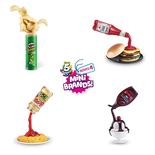 5 Surprise Mini Brands Series 4 by ZURU Amazon Exclusive Mystery Real Miniature Collectible Toy Capsule for Kids, Teens, and Adults (2 Pack)