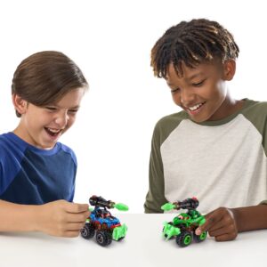 5 Surprise Monster Trucks Glow Riders Series 2 by ZURU (2 Pack) Glow in The Dark, Miniature Mystery Collectible Capsules, Mini Toy Truck, Battle Toys for Boys, Kids, Teens