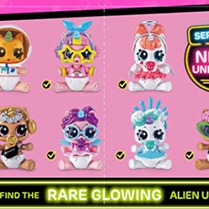 5 Surprise Unicorn Squad Series 6 Newborn Unicorn Glow Squard (2 Pack) by ZURU, Amazon Exclusive Mystery Collectible Toys, Mini Glow in The Dark, Collectable Capsule