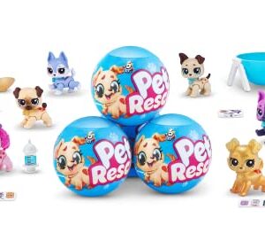 5 Surprise Pet Rescue Series 1 by ZURU (2 Pack) Cute Stuffed Animal Miniature Toys, Amazon Exclusive, Magic Color Change, Mystery Collectible Plushies for Kids and Girls