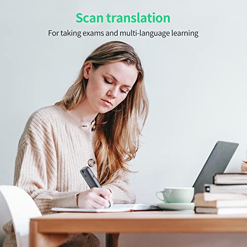 SVANTTO Pen Scanner, Text to Speech Device for Dyslexia, OCR Digital Highlighter Pen Reader, Exam Reading Pen for Students, Wireless Poliglu Language Translator Device