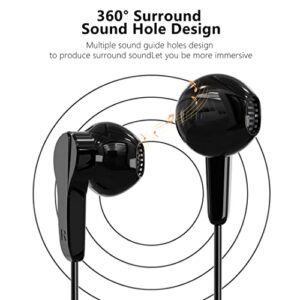 Earphones with Lightning Connector, MFi Certified Wired Earphones with Microphone and Volume Control, Compatible with iPhone 13/12/11 Pro Max/Xs Max/XR/X/7/8 Plus