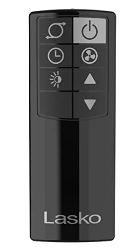 Lasko EcoQuiet Oscillating Tower Fan, Portable, Remote Control, Timer, 12 Quiet Speeds, for Living Room, Bedroom and Office, 42", Black, T42700, Large