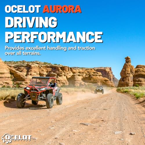 Ocelot Aurora 30x10x14 UTV Tires All Terrain, Durable 8-Ply Radial Construction and Non-Directional Tread, Thick Lugs for Diverse Terrain and Conditions - 30x10x14 UTV Tire