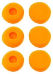 zotech 1.6 inch (42mm) earpads for koss porta pro (3 pair, orange)