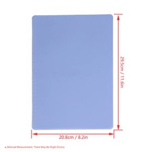 Kids Clipboard, Easy to Clean Multifunctional Clip Board with Scale for Drawing for Writing(EVA Exam Pad A4-Athens Blue)