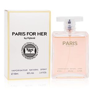hybrid & company paris for her fragrance for natural spray sweet scent women eau de parfum 3.4 fl oz
