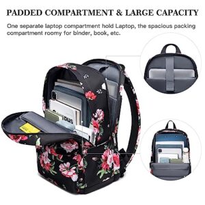 Muzale Backpack for Women, Laptop Work Backpack for 14 Inch Laptop, Wide Open Large School Casual Daypack Water Resistant Nurse Backpack, Doctor Teacher College School Travel Shoulder Purse Bag