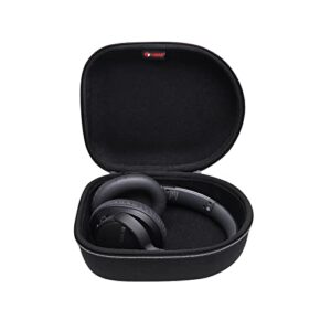 xanad black headphone case travel storage bag for sony, audio-technica, xo vision, behringer, beats, photive, philips, bose, maxell, panasonic (only case)