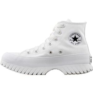 Converse Chuck Taylor All Star Lugged 2.0 Unisex, White/Egret/Black, 10 US Women/8 US Men