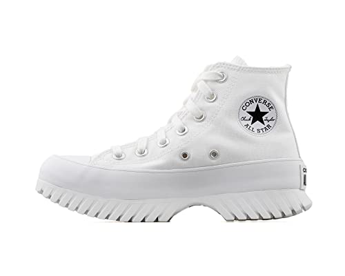 Converse Chuck Taylor All Star Lugged 2.0 Unisex, White/Egret/Black, 10 US Women/8 US Men