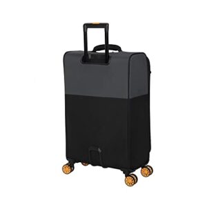 it luggage Duo-Tone 27" Softside Checked 8 Wheel Spinner, Pewter/Black
