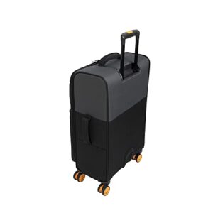 it luggage Duo-Tone 27" Softside Checked 8 Wheel Spinner, Pewter/Black