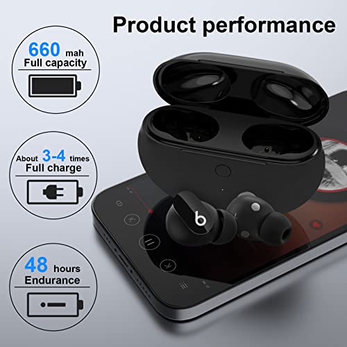 Charging Case Replacement Compatible with Beats Studio Buds Charging Case, Charging Case for Beats Studio Buds Charger Case Alternative with Bluetooth Pairing Button (NOT Included Earbuds)