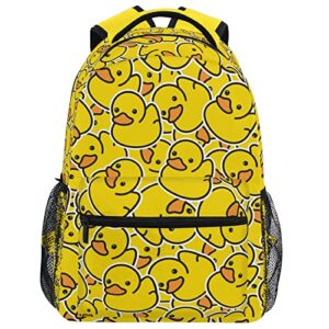 wamika yellow ducks backpack farm cartoon animals school backpacks preschool book bag