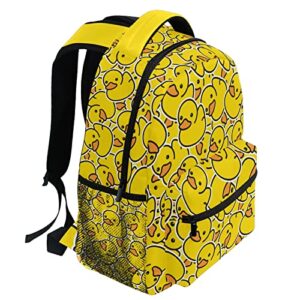 Wamika Yellow Ducks Backpack Farm Cartoon Animals School Backpacks Preschool Book Bag