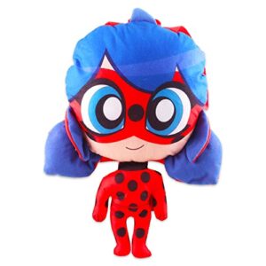 Miraculous Ladybug Plush Doll Set - Bundle with 15" Ladybug Plush Doll with Adjustable Carrying Straps Plus Stickers and More Ladybug Gifts