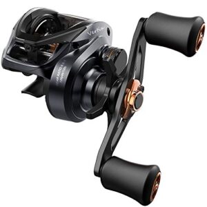 tempo baitcasting reel new vertix lp, high-tech innovative fishing reel, 9+1 ball bearing,20 lbs carbon fiber drag,powerful & durable casting reel with 6.6:1 gear ratio