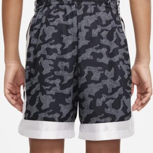 Nike Boy's Dri-FIT™ Elite All Over Print Shorts (Little Kids/Big Kids) Black/White/White XL (18-20 Big Kid)