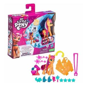 my little pony: make your mark toy cutie magic sunny starscout - 3-inch hoof to heart with surprise accessories, ages 5 and up