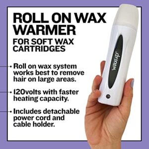 waxup Roll On Wax Warmer, Roller Wax Heater for Soft Wax Cartridge120 volt, Professional Waxing Supplies.