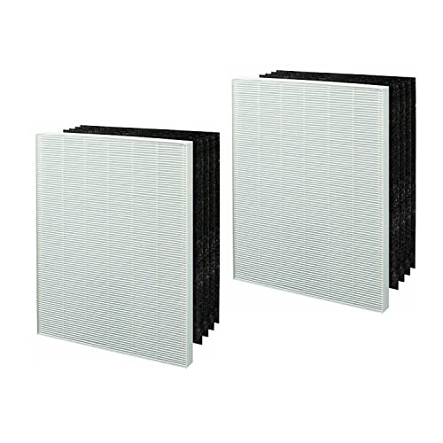 2 Pack Replacement Filter+ 8 Carbon Compatible with Winix 115115 Size 21 Filter, Compatible with Winix PlasmaWave Air Purifier 5300 5500 6300 5300-2 6300-2 WAC5300 WAC5500 WAC6300 5000