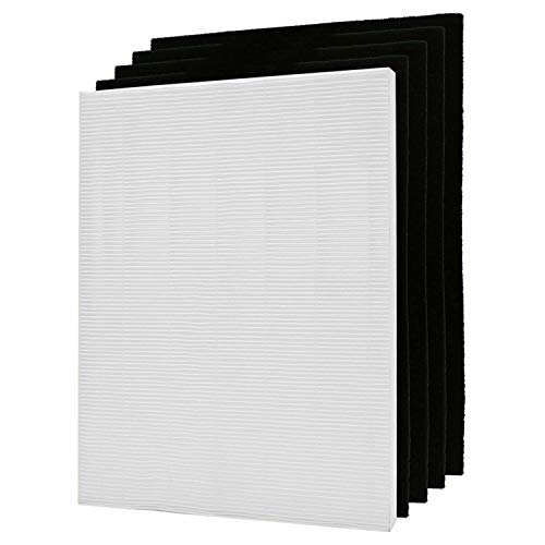 Replacement Filter+ 4 Carbon Compatible with Winix 115115 Size 21 Filter, Compatible with Winix PlasmaWave Air Purifier 5300 5500 6300 5300-2 6300-2 WAC5300 WAC5500 WAC6300 5000