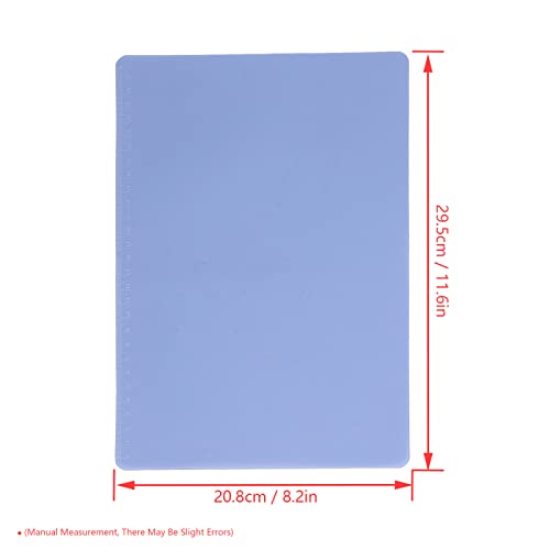 Clip Board, Soft Plastic Clear Clipboard Portable for Drawing for Writing(EVA Exam Pad A4-Athens Blue)