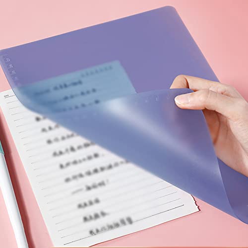 Clip Board, Soft Plastic Clear Clipboard Portable for Drawing for Writing(EVA Exam Pad A4-Athens Blue)