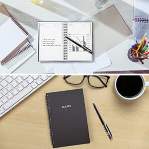 Reusable Smart Erasable Notebook, Six Star Online Wirebound-Notebooks with Cloud Storage for Office Workers, Teachers, Students, 1 Erasable Pen & 1 Colorful Tabs Included(8.5" x 5.8")