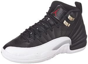 jordan boy's air jordan 12 retro (big kid) black/varsity red/white 4 big kid m