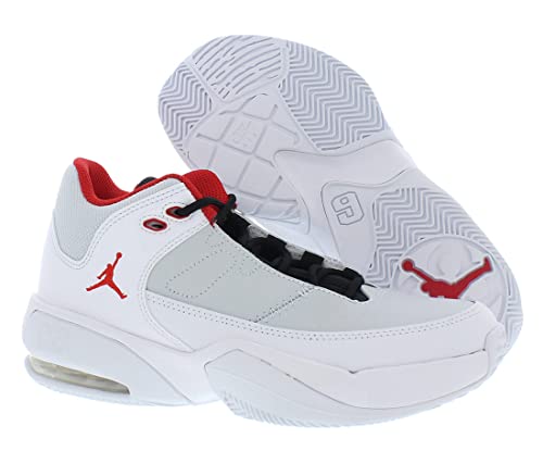 Jordan Boy's Jordan Max Aura 3 (Big Kid) White/University Red/Pure Platinum/Black 7 Big Kid M