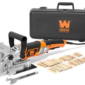 WEN JN8504 8.5-Amp Plate and Biscuit Joiner with Case and Biscuits & 6530 6-Amp Electric Hand Planer, 3-1/4-Inch