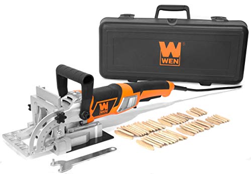 WEN JN8504 8.5-Amp Plate and Biscuit Joiner with Case and Biscuits & 6530 6-Amp Electric Hand Planer, 3-1/4-Inch