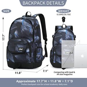 rickyh style School Backpack Travel Bag for Men & Women Lightweight College Back Pack with Laptop Compartmen (04JHHEI)