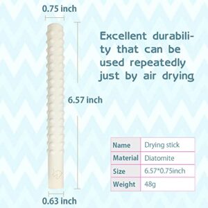 Drying Rod Stick Absorbent Stick Diatomite Water-Absorption Stick【Quick Drying/Reusable/Preventing Moisture and Mold】 Maintenance 2-Piece kit