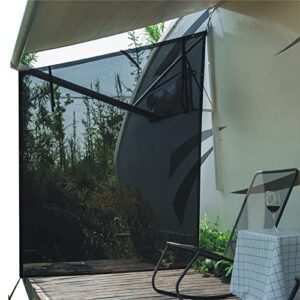 dulepax rv awning side shade- 9'x7' -second generation rv awning side shade screen significantly improves shadew and privacy.universal rv awning shade screen with complete kits.