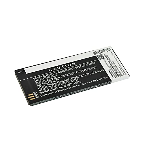 Battery Replacement for Cordless Phone Cisco 8800 Part Number Cisco 74-102376-01 CP-BATT-8821 GP-S10-374192-010H 2400mAh / 9.12Wh 3.8v Li-Polymer Black LIONX