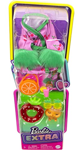 Barbie Extra Pet & Fashion Pack with 6 Pieces Including Pet Kitten, Pet Accessories & Fashion Pieces Doll, Gift for Kids 3 Years Old & Up