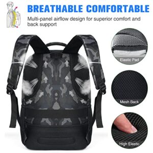 Paude Backpack for Men,College Backpack School Bookbag for Teens,Laptop Bookbag with USB Port and Headphone Hole