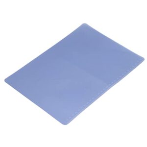shanrya clear clipboard, clip board plastic multifunctional soft for writing for drawing(eva exam pad a4-athens blue)