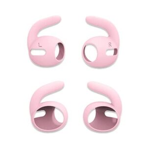 ALXCD Sport Eartips Hook Compatible with AirPods 3 Earbuds 3rd Gen 2021, Anti Slip Silicone Earbuds Covers Earhooks, Compatible with AirPods 3, 5 Pairs, White Gray Pink Red Blue