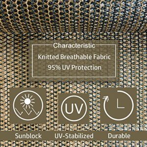 Vocray Outdoor Roller Shade, Patio Blinds Roll Up Shade with 95% UV Protection (8' W X 8' L), Coffee