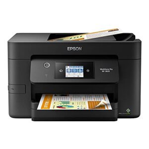 Epson Workforce Pro WF-3820 All-in-One Wireless Color Inkjet Printer, Black - Print Scan Copy Fax - 2.7" Touchscreen, 21 ppm, 4800 x 2400 dpi, 8.5 x 14, Auto 2-Sided Printing, 35-Sheet ADF, Ethernet