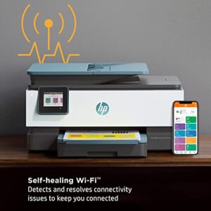 HP Wireless Color All in one Inkjet Printer - Print, Scan, Copy, Fax with Auto Document Feeder, 2-Sided Printing and Self-Healing Wi-Fi with 6 ft NeeGo Printer Cable