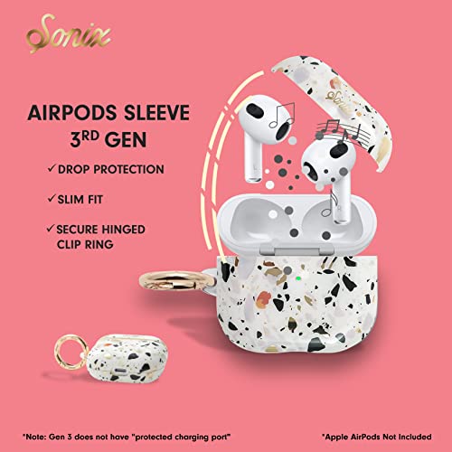 Sonix Confetti Case for AirPods Gen 3 [Hard Cover] Protective Terrazzo Case for Apple Airpod 3rd Generation